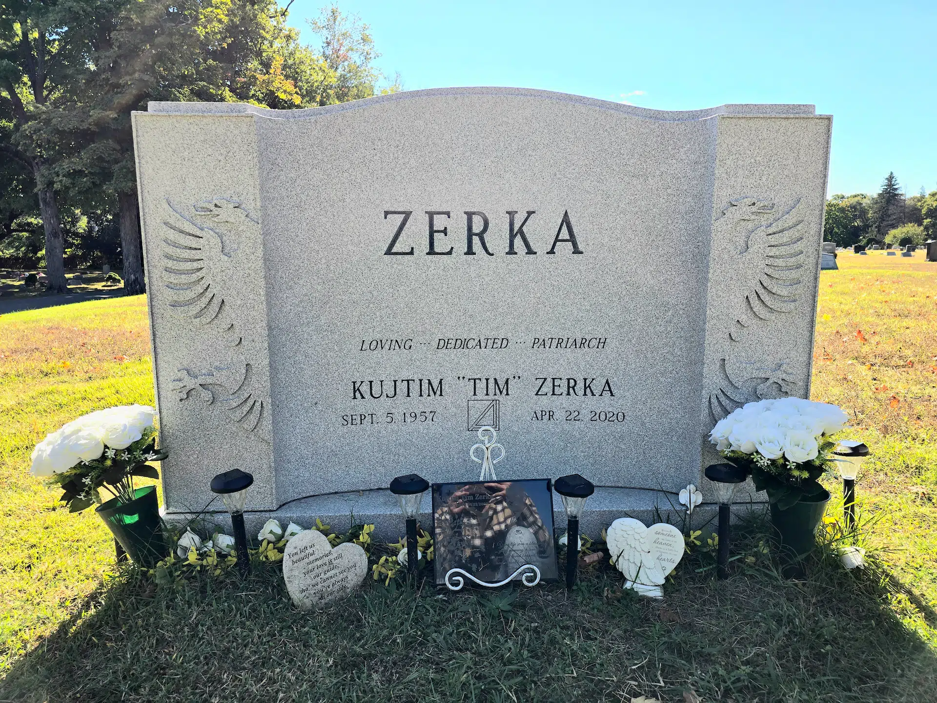 granite Headstone Inscription hand-carved by Inscription Guide in NJ — image 5
